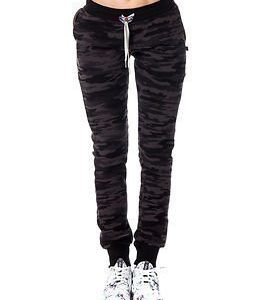 Sweet Pants Slim Print Camouflage Black