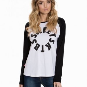 Sweet Sktbs Sadie Circle Longsleeve Pitkähihainen Paita Black / White