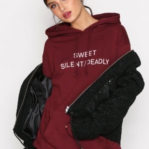 Sweet Sktbs Sweet Long Statement Hood Huppari Wine