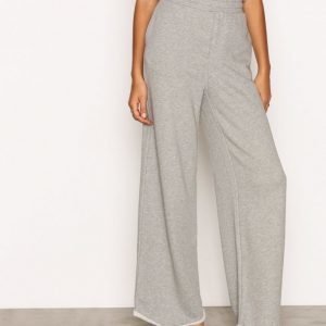 T By Alexander Wang Pull On Wide Leg Pant Housut Heather Grey