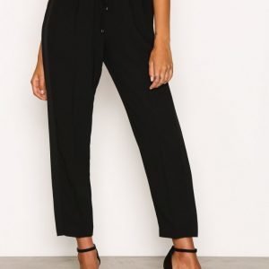 T By Alexander Wang Satin Back Crepe Pant Housut Black