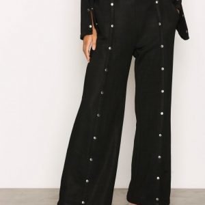 T By Alexander Wang Sleek French Wide Pants Housut Black