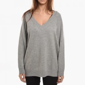 T by Alexander Wang Cashwool Knitted Deep V-neck