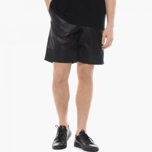 T by Alexander Wang Leather Nylon Combo Shorts