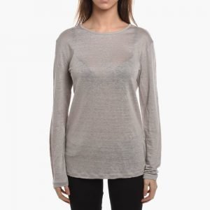 T by Alexander Wang Linen Silk Long Sleeve Jersey