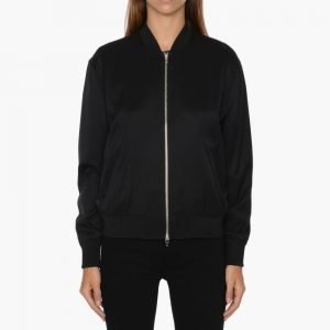 T by Alexander Wang Stretch Silk Twill Bomber