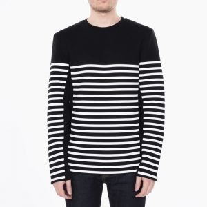 T by Alexander Wang Striped Gel Print Longsleeve Tee