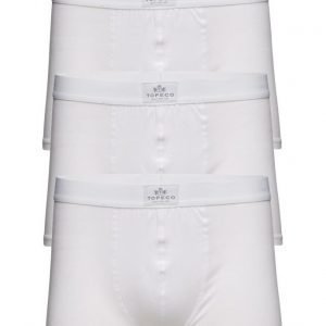 TOPECO Mens 3-Pack Boxer. Solid. White bokserit