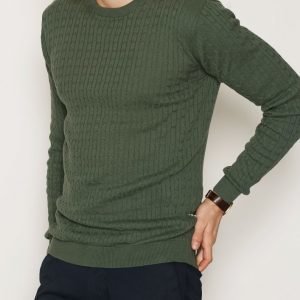 Tailored By Solid Knit Ascot Pusero Green