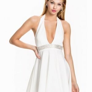 Te Amo Plunge Neck Skater Dress Mint