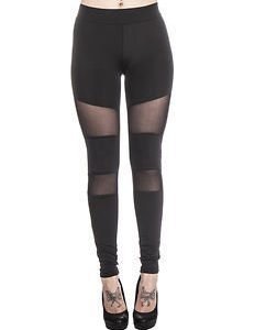 Tech Mesh Leggings Black