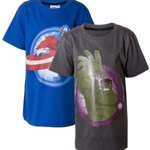 The Avengers T-paita 2 kpl Blue/Grey