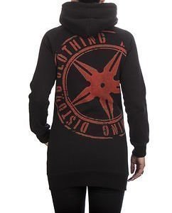 The Throwing Star Women Hoodie Black