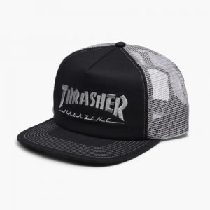 Thrasher Logo Embroidered Mesh Cap