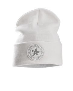 Throwing Patch Beanie White