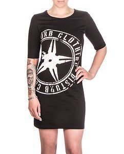 Throwing Star Long Tee Black