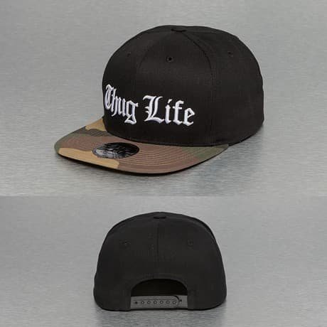 Thug Life Snapback Lippis Musta