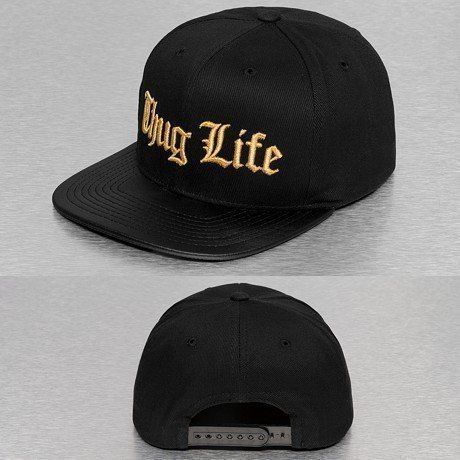 Thug Life Snapback Lippis Musta