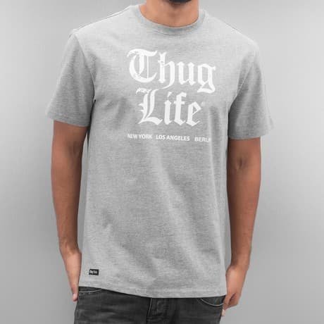Thug Life T-paita Harmaa