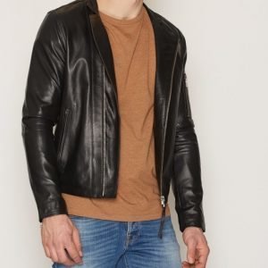 Tiger Of Sweden Jeans Rikki Leather Jacket Takki Black