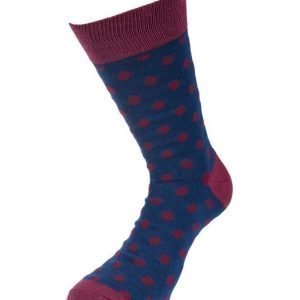 Tom Glory Dotted Socks 1 Navy