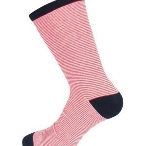 Tom Glory Striped Socks Red