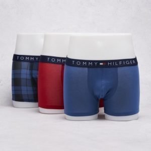 Tommy Hilfiger 3-pack Icon Check Trunk 478 Red/Navy/Check