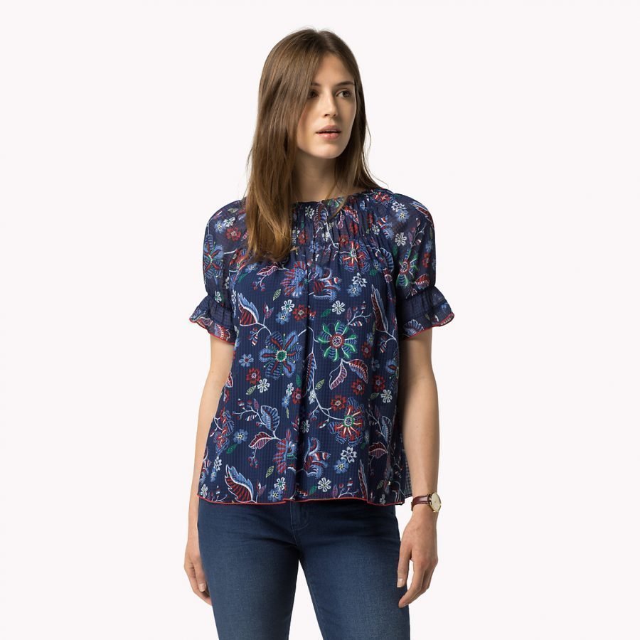 Tommy Hilfiger Abbey Print Top Pusero