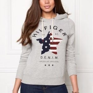 Tommy Hilfiger Denim Basic Graphic Hood 038 Lt Grey