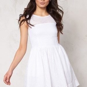 Tommy Hilfiger Denim Gathered Skirt Dress 100 Classic White