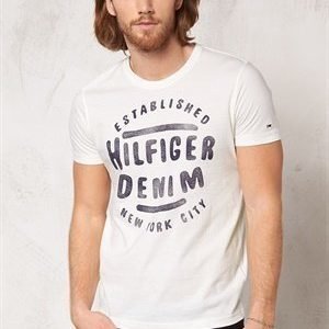 Tommy Hilfiger Denim Hilfiger Tee s/s 003 Egret-Pt