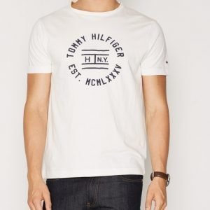 Tommy Hilfiger Finn Tee S/S RF T-paita Snow White