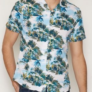 Tommy Hilfiger Hawaiian Scene Kauluspaita Spruce