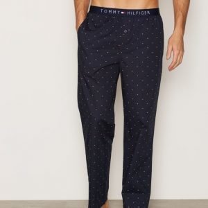 Tommy Hilfiger Icon woven pant mini flag Pyjamahousut Navy Blue