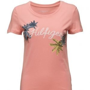 Tommy Hilfiger Inj Placement Palm Leaf Prt Tee Ss