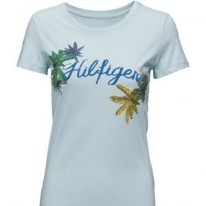 Tommy Hilfiger Inj Placement Palm Leaf Prt Tee Ss
