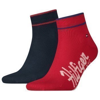 Tommy Hilfiger Men Logo Quarter Sock 2 pakkaus