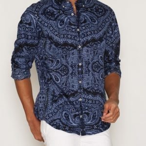 Tommy Hilfiger Mosaic Paisley Kauluspaita Navy