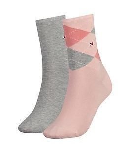 Tommy Hilfiger Sock Check 2-pack Rose Combo