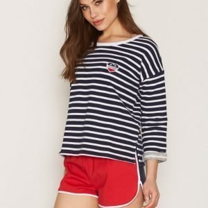 Tommy Jeans Thdw Scallop Shorts Shortsit Lipstick Red / Multi