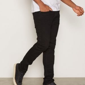 Topman Black Stretch Skinny Chinos Housut Black