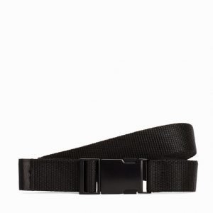 Topman Black Webbing Belt Vyö Black