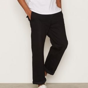 Topman Black Wideleg Crop Chinos Chinot Black