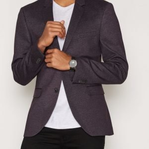 Topman Burgundy Skinny Fit Jersey Blazer Bleiseri Burgundy