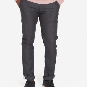 Topman Dark Grey Stretch Slim Chinos Housut Grey