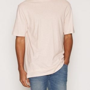 Topman Double Hem Boxy Fit T-Shirt T-paita Offwhite