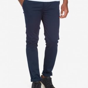 Topman Indigo Stretch Skinny Chinos Chinot Dark Blue