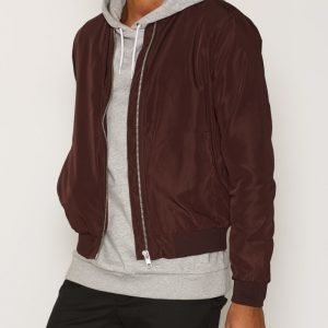 Topman Killer Bomber Jacket Takki Burgundy