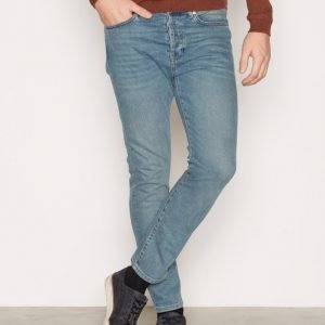 Topman Mid Wash Blue Stretch Tapered Jeans Farkut Blue