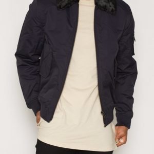 Topman Navy Flight Jacket Takki Dark Blue